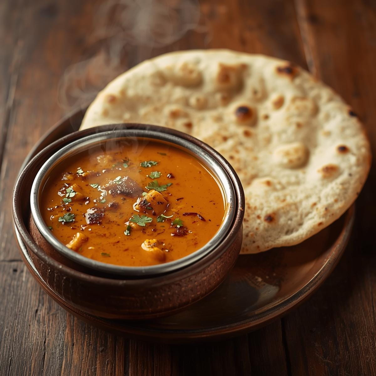 Tarka Dal og plain Naan